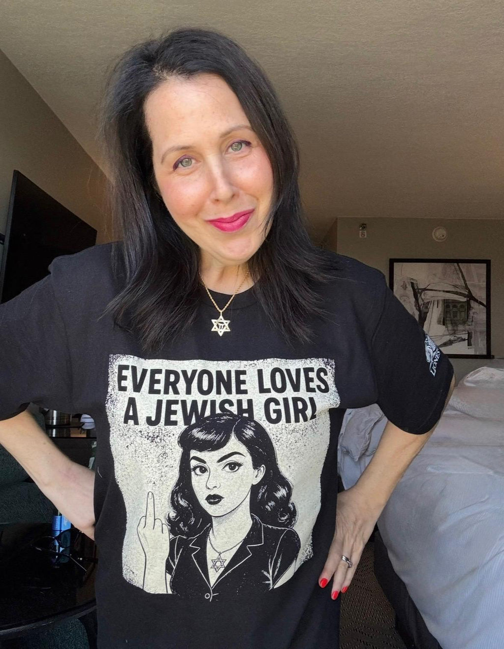Everyone Loves a Jewish Girl - Unisex Shirt (in Black & Vintage Grey)