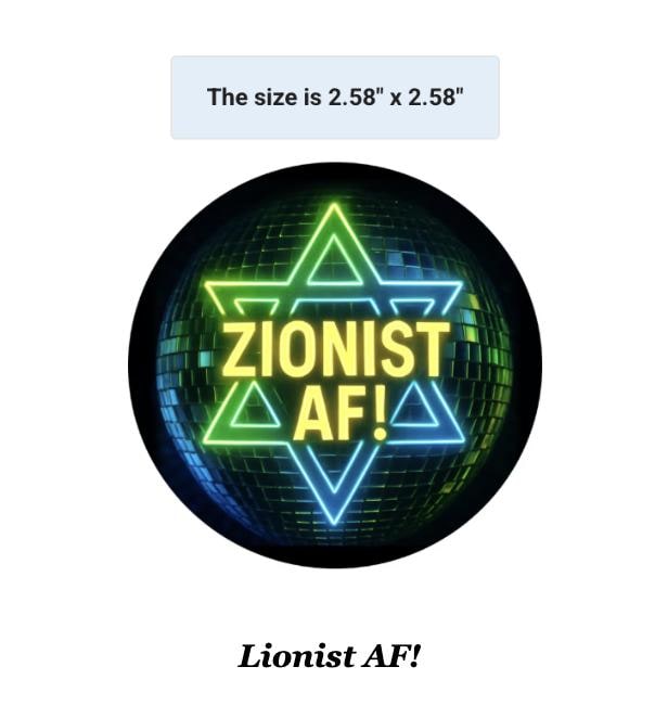 Zionist AF! - Magnet