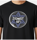 Zionist AF! - Unisex Shirt (in Black & Acid Wash Blue)
